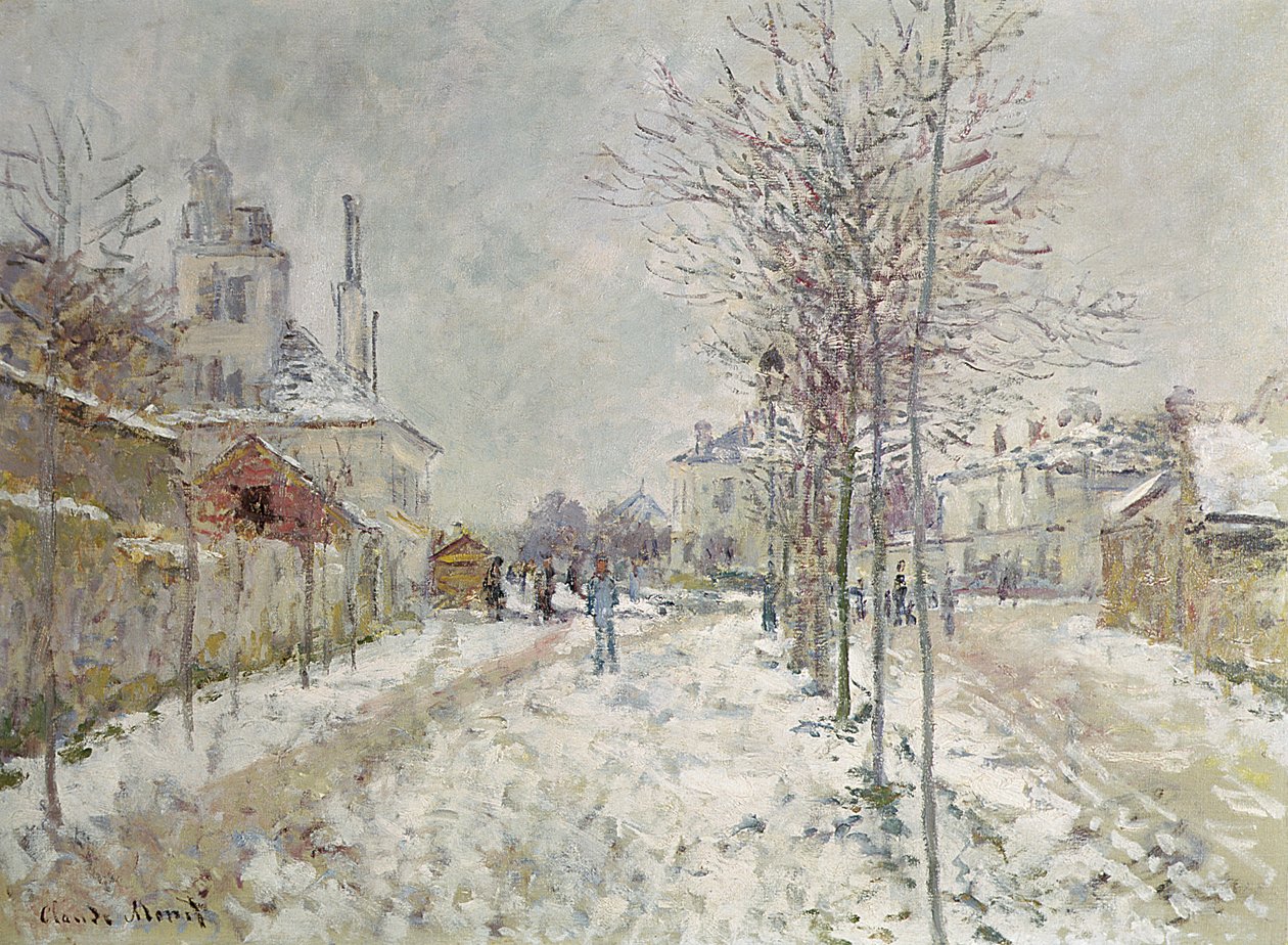 Efekt śniegu autorstwa Claude Monet