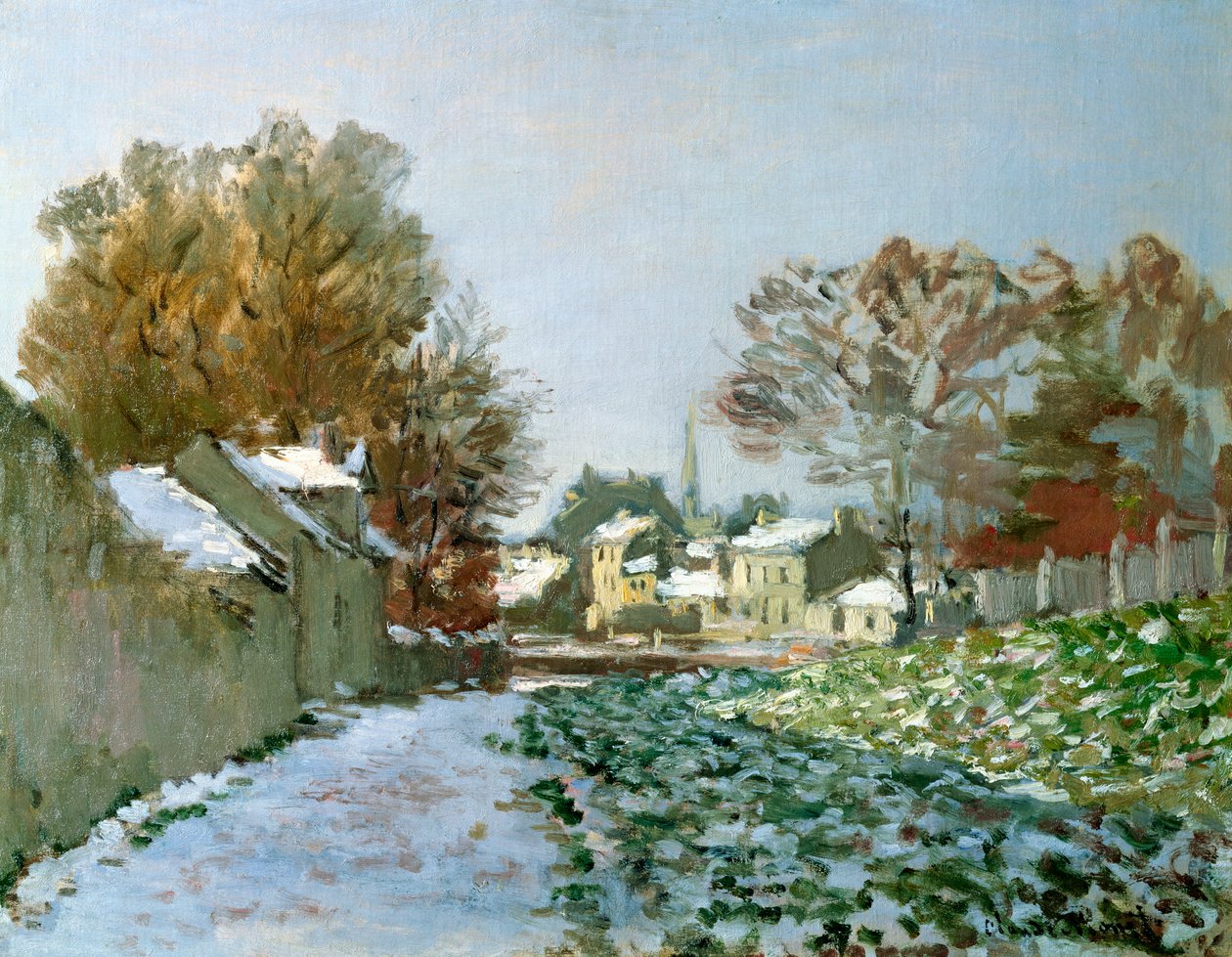 Śnieg w Argenteuil, 1874 autorstwa Claude Monet