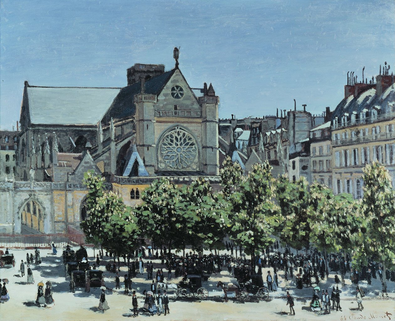 St. Germain lAuxerrois w Paryżu autorstwa Claude Monet