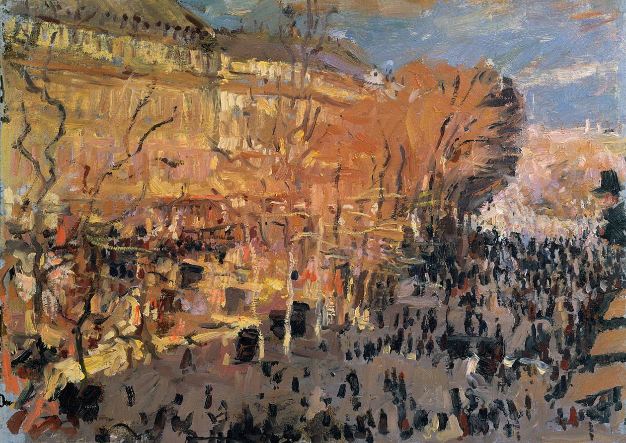 Studium do „Boulevard des Capucines”, 1874 autorstwa Claude Monet