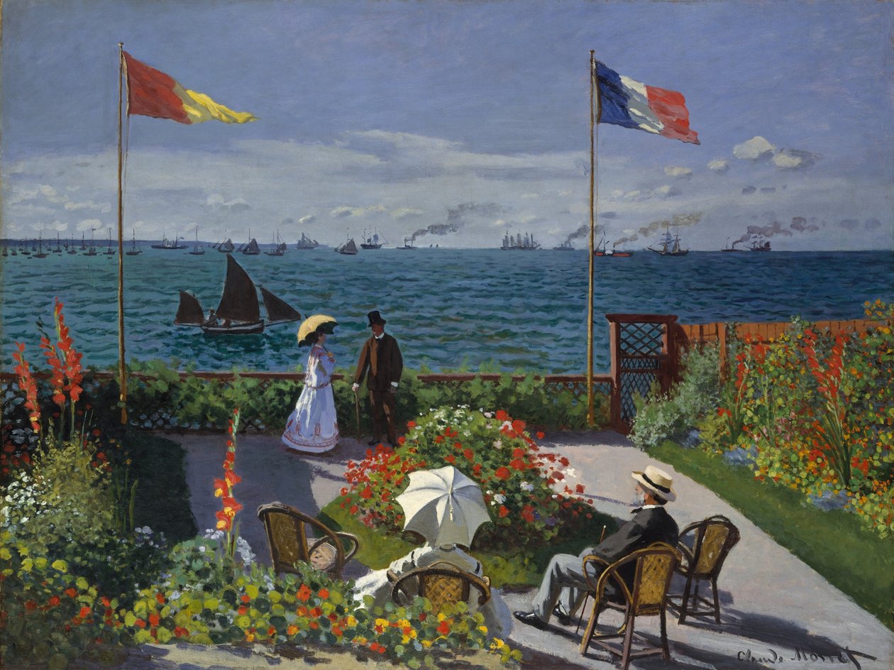 Taras w Sainte-Adresse autorstwa Claude Monet