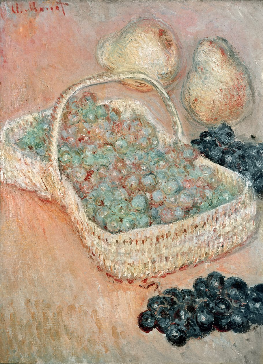 Kosz winogron, 1884 autorstwa Claude Monet