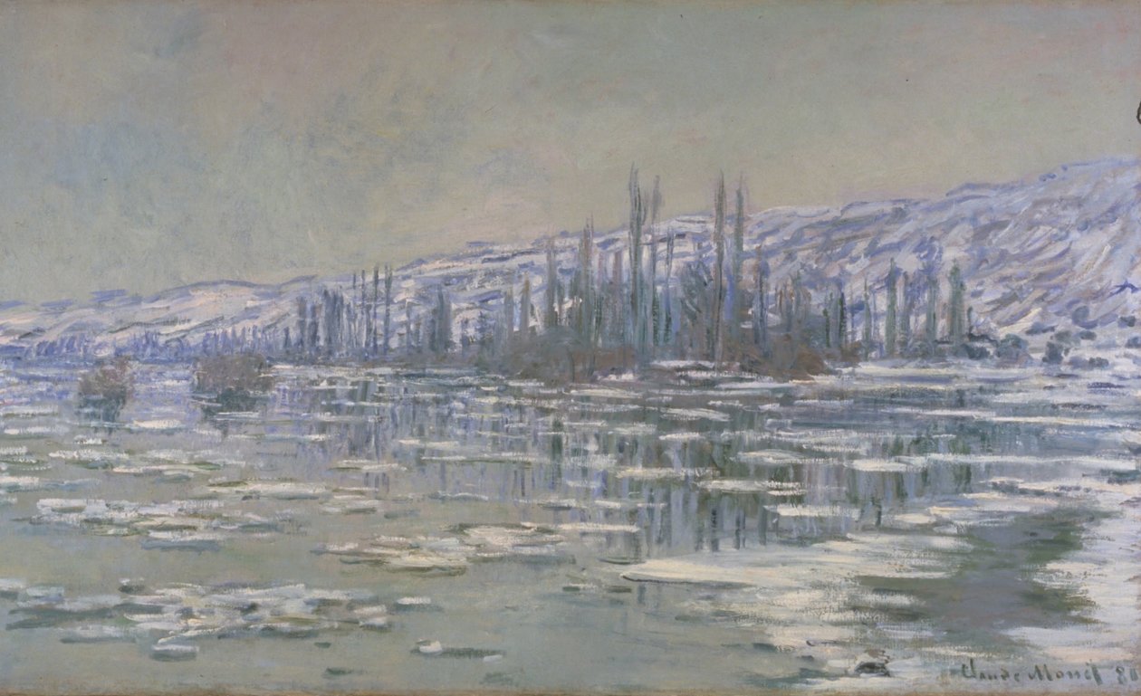 Rozpad lodu (La Débâcle lub Les Glaçons) autorstwa Claude Monet