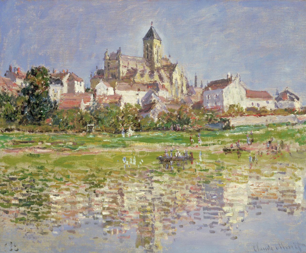 Kościół w Vetheuil, 1880 autorstwa Claude Monet