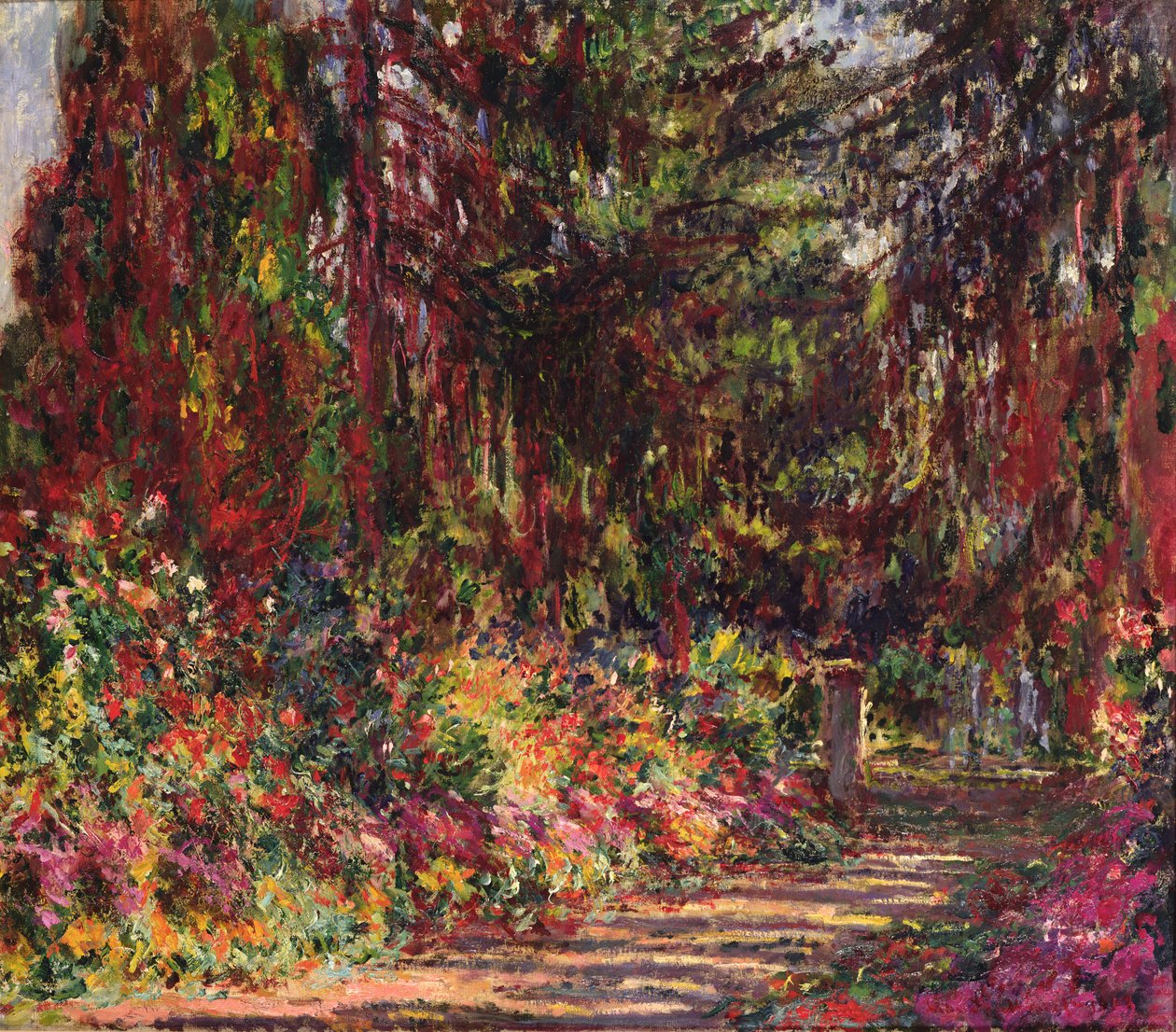 Ścieżka ogrodowa w Giverny, 1902 autorstwa Claude Monet