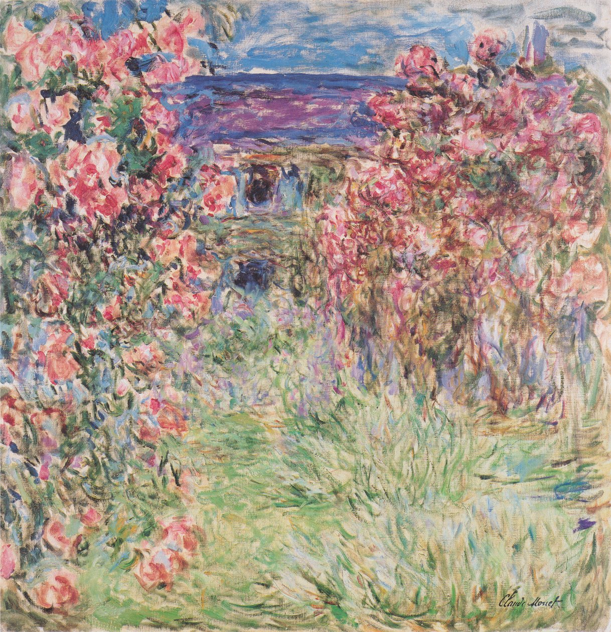 Dom wśród róż autorstwa Claude Monet
