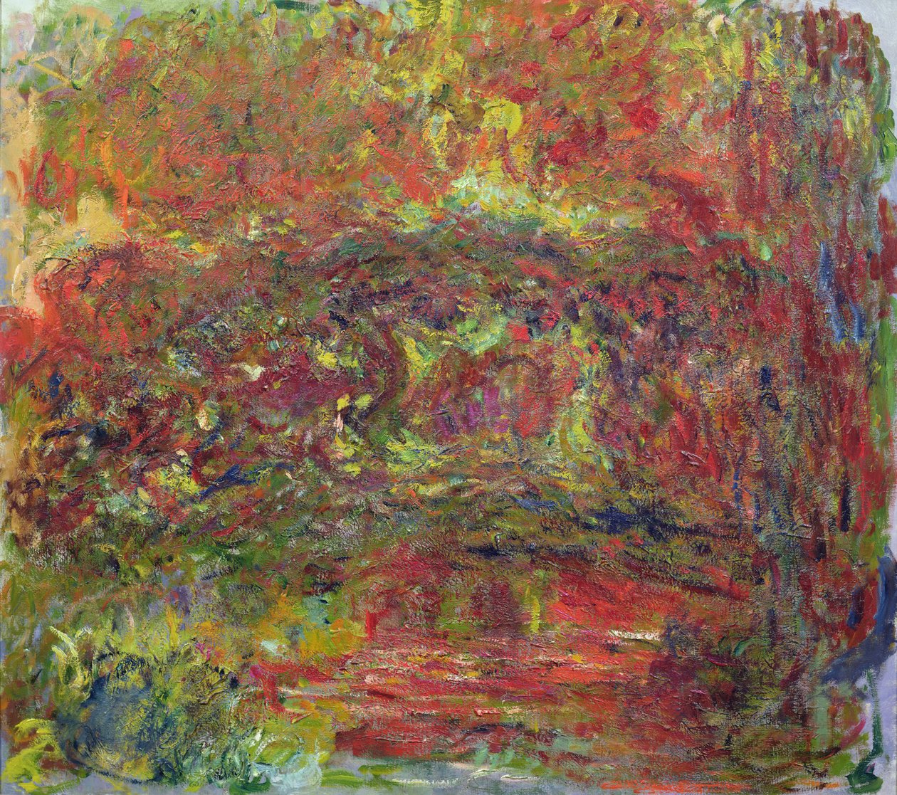 Most Japoński, 1918-24 (patrz szczegół 414403) autorstwa Claude Monet