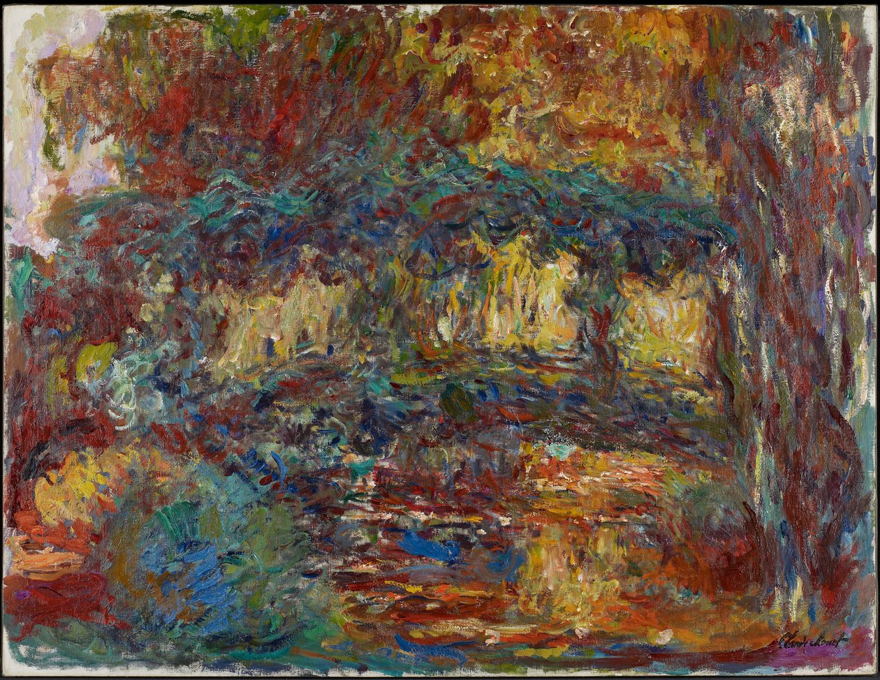 Most Japoński, ok. 1923-25 autorstwa Claude Monet