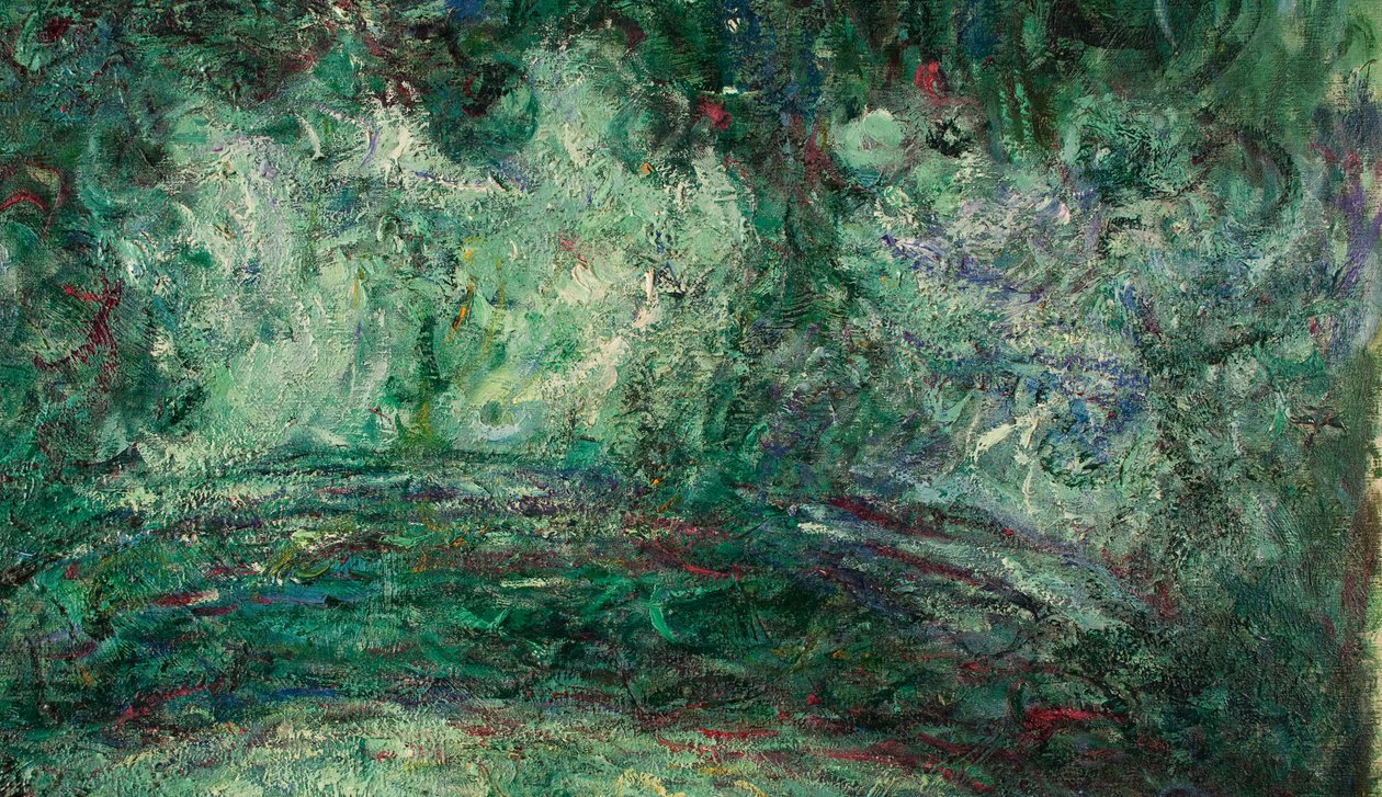 Most Japoński, detal, 1918-19 (zob. też 181501) autorstwa Claude Monet