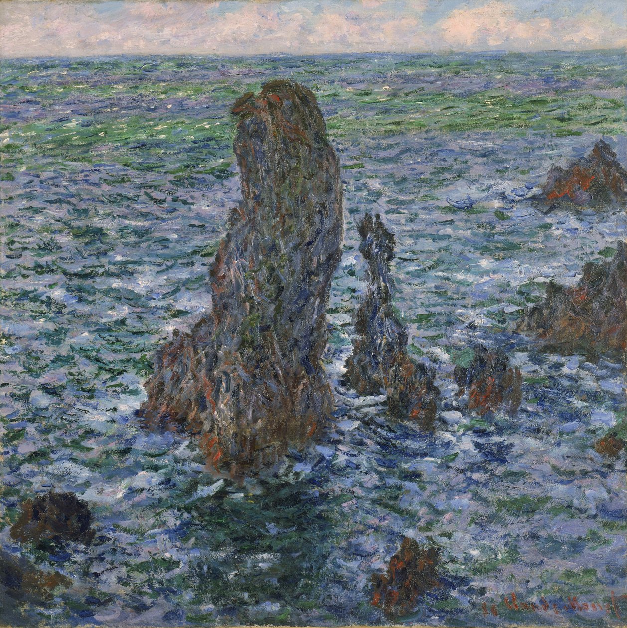 Port Coton „Piramidy” autorstwa Claude Monet