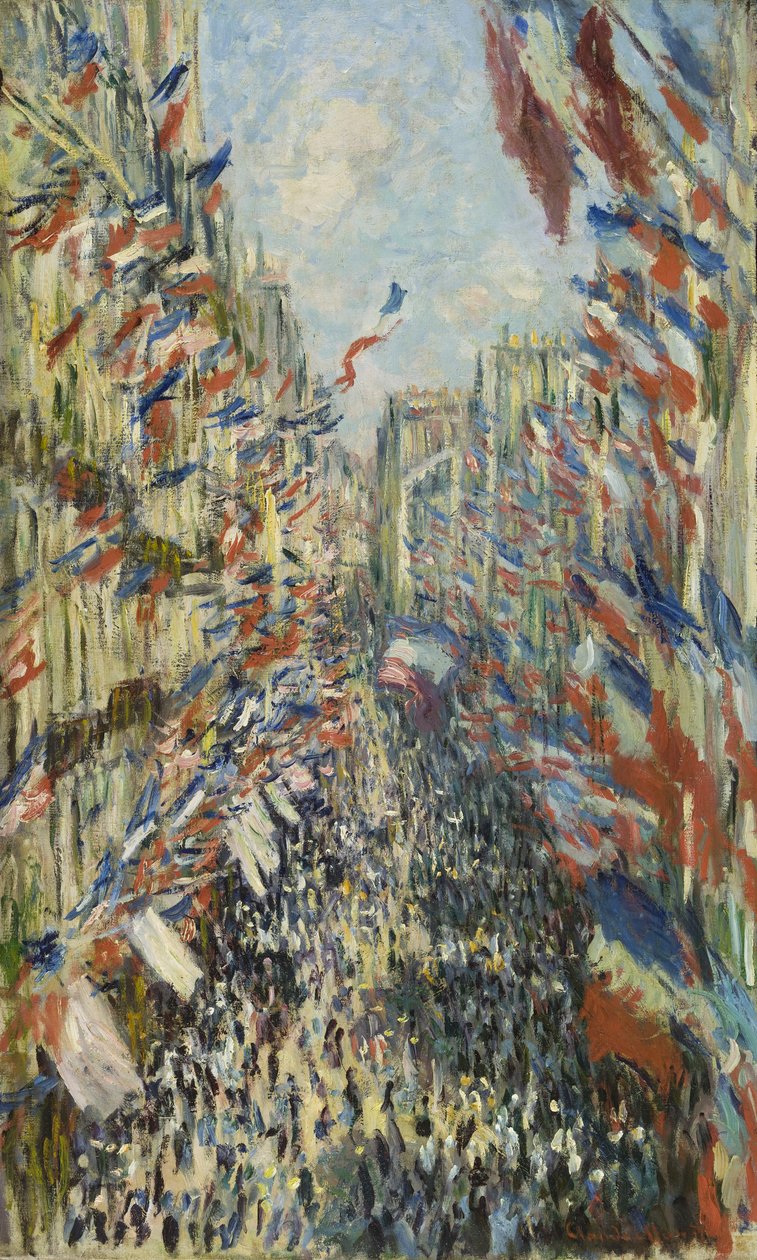 Rue Montorgueil w Paryżu autorstwa Claude Monet