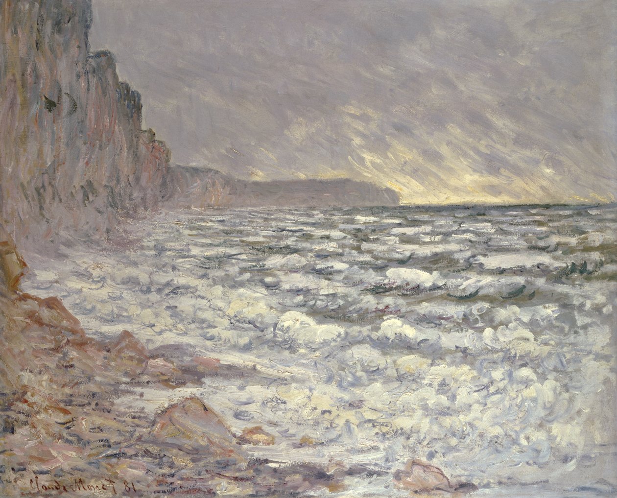 Morze w Fecamp, 1881 r. autorstwa Claude Monet