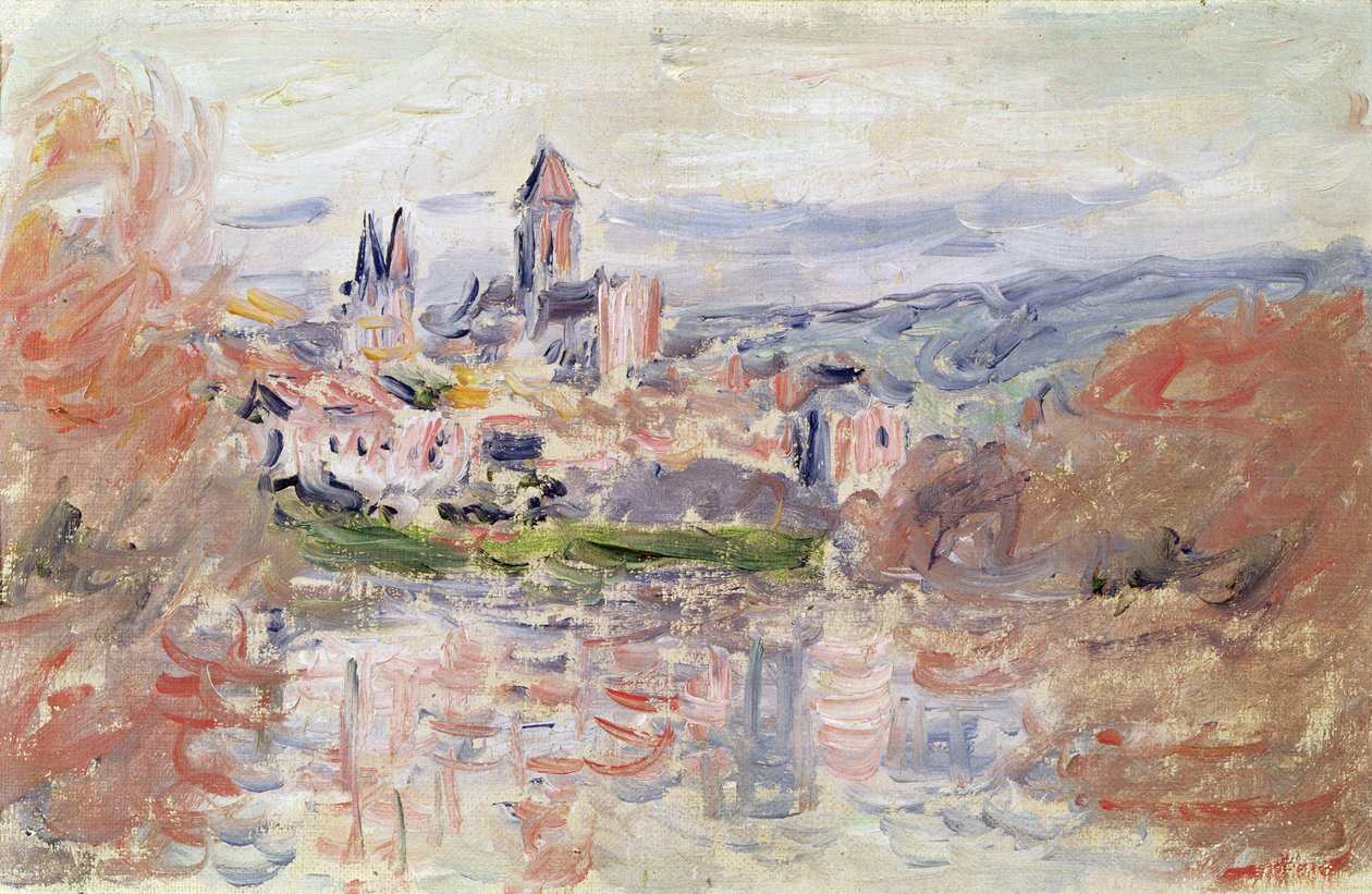 Wioska Vetheuil, ok. 1881 r. autorstwa Claude Monet
