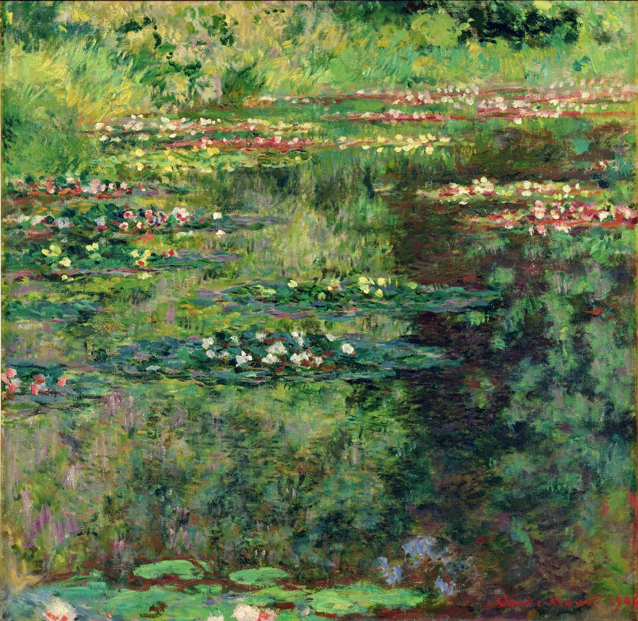 Staw lilii wodnych, 1904 autorstwa Claude Monet