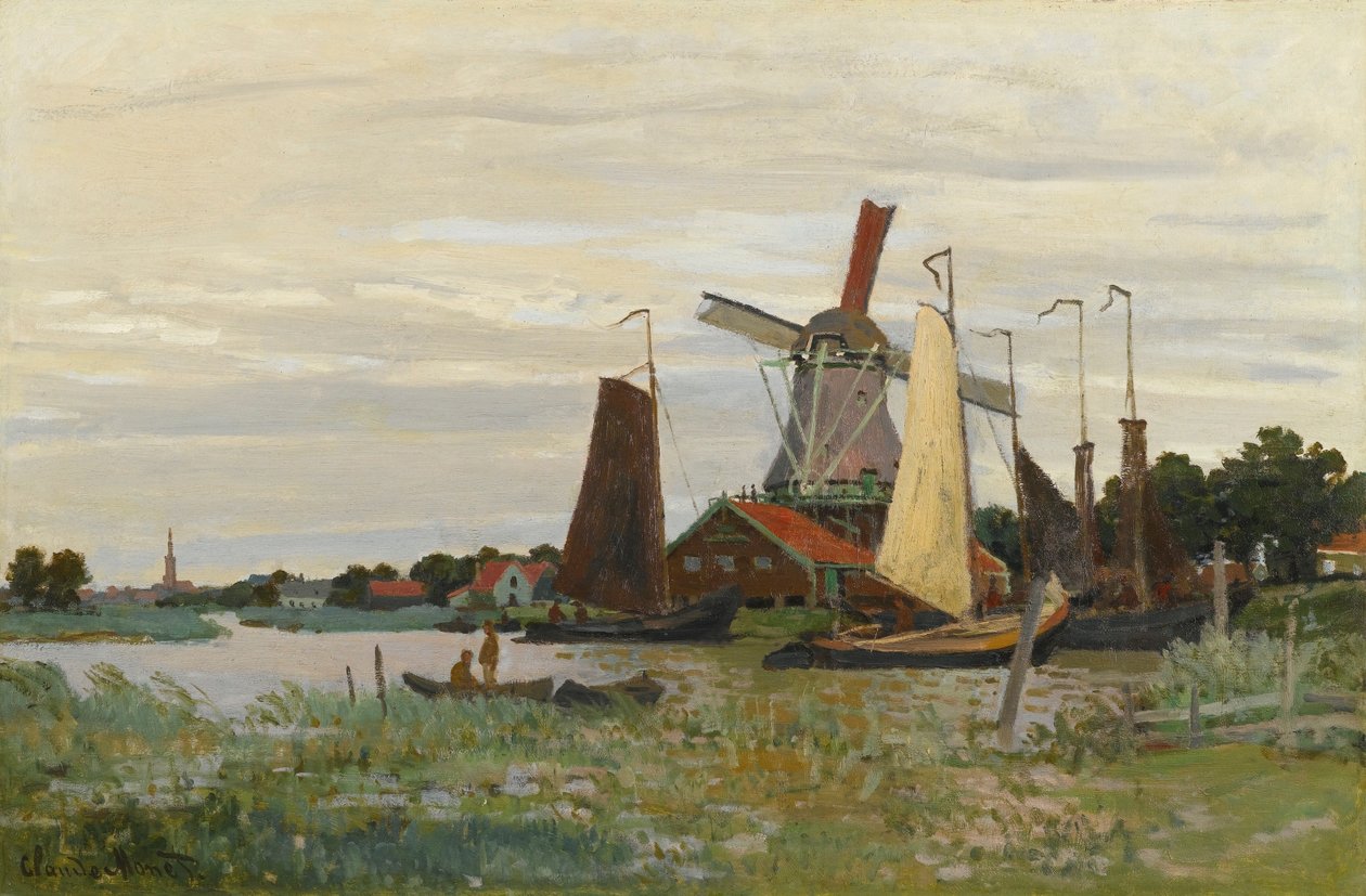 MŁYN W ZAANDAM autorstwa Claude Monet