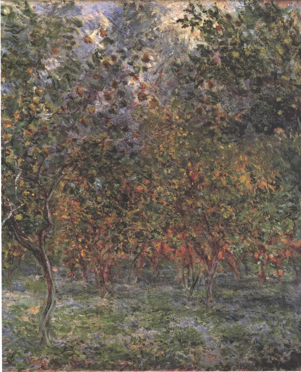Pod drzewami cytrynowymi autorstwa Claude Monet