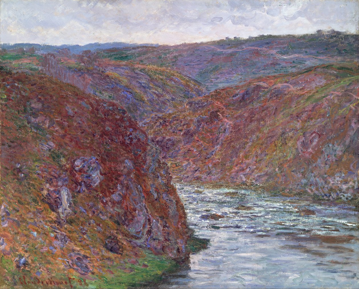Dolina Creuse (Szary Dzień) autorstwa Claude Monet
