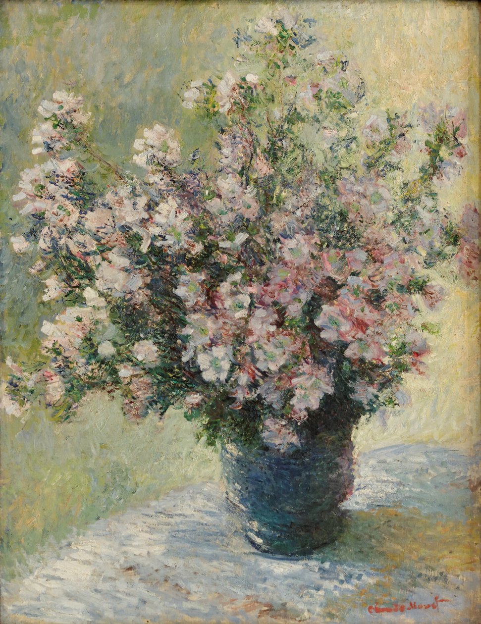 Wazon kwiatów autorstwa Claude Monet