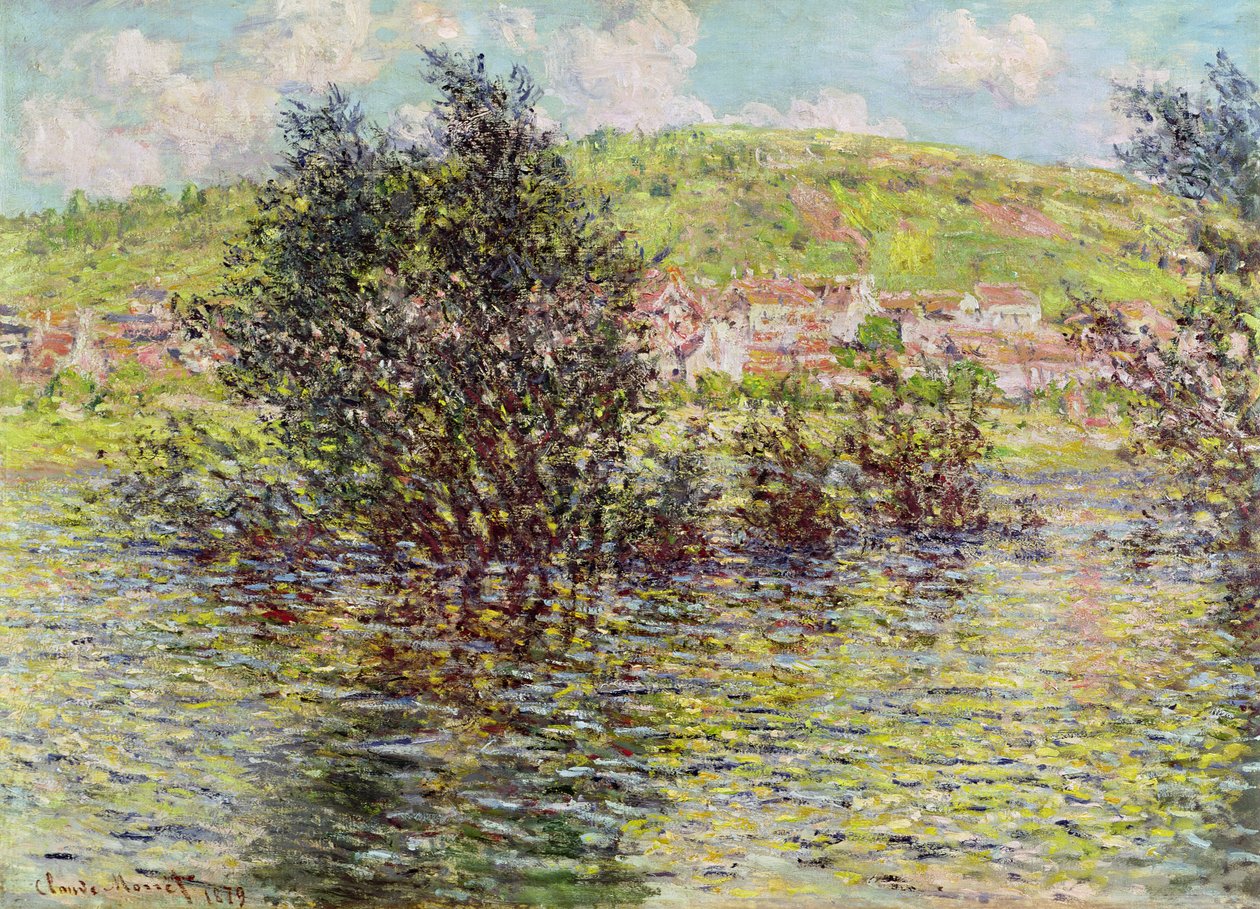 Vetheuil, Widok z Lavacourt, 1879 autorstwa Claude Monet