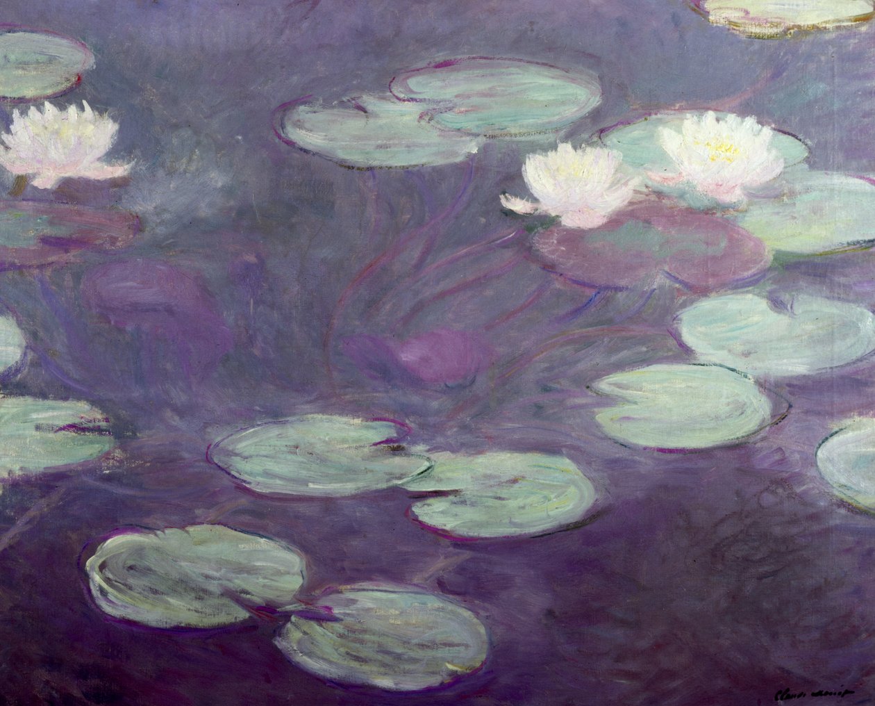 Lilie wodne autorstwa Claude Monet