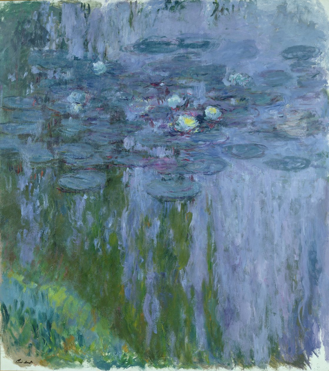 Lilie wodne, 1916-19 autorstwa Claude Monet