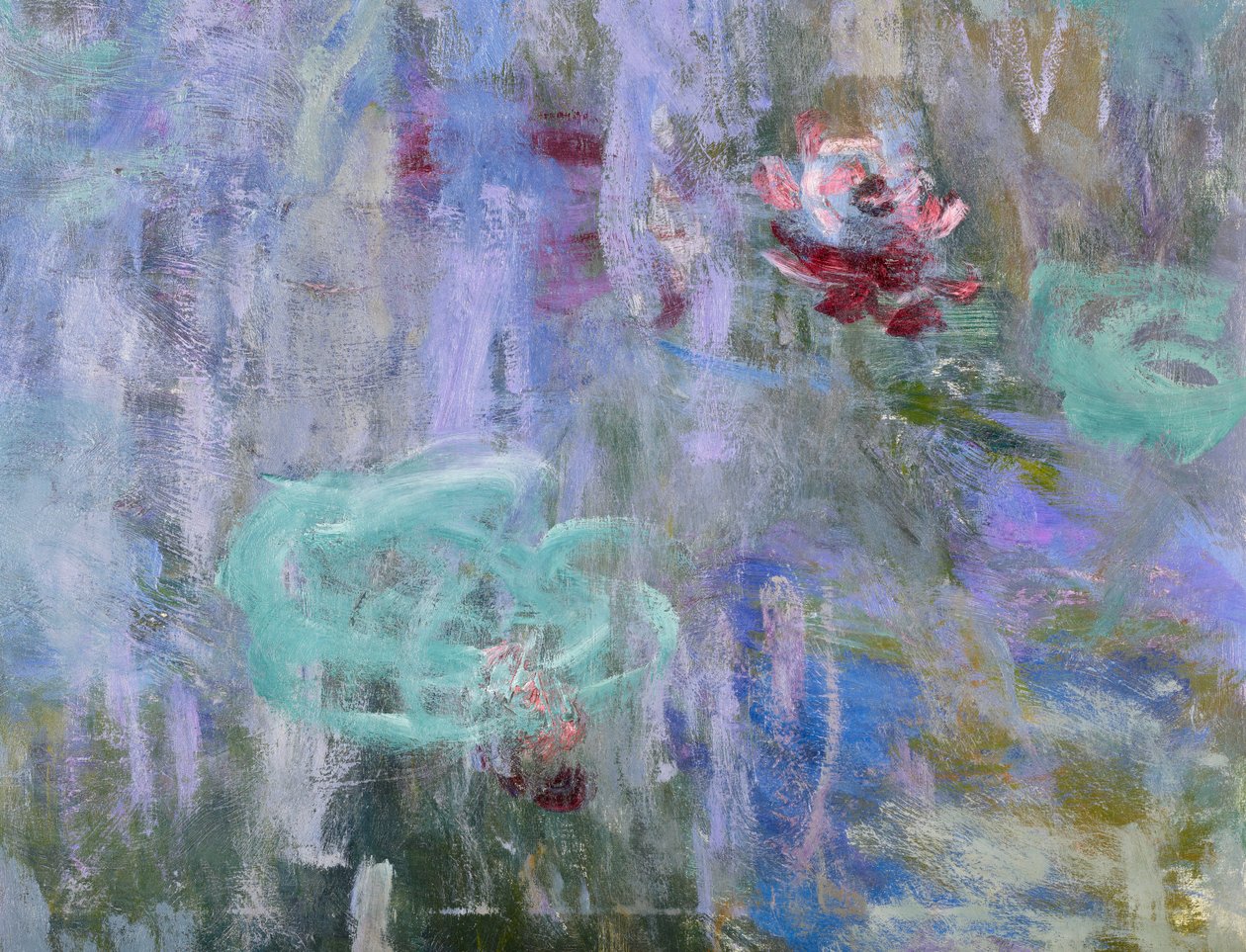 Lilie wodne i odbicia wierzby, 1916-19 (158606) autorstwa Claude Monet