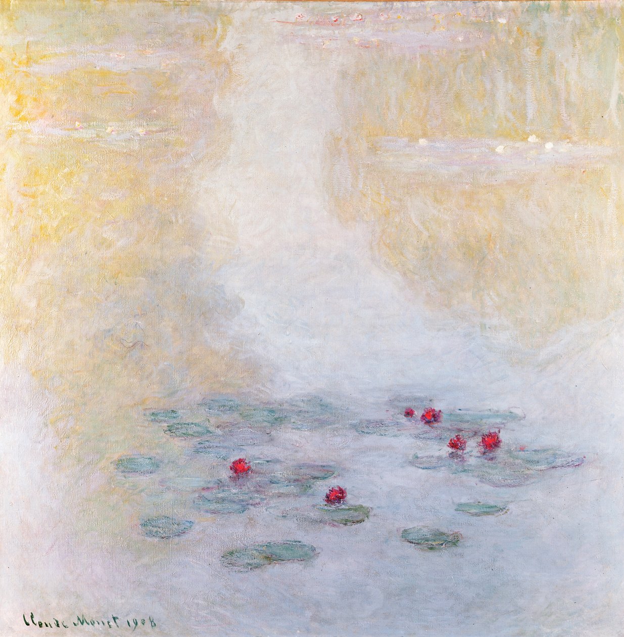 Lilie wodne w Giverny, 1908 autorstwa Claude Monet