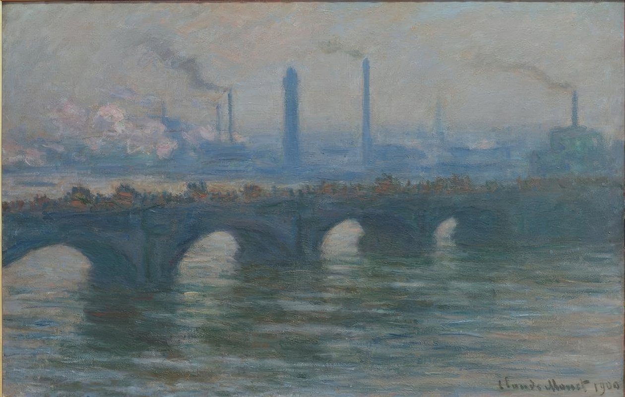 Most Waterloo autorstwa Claude Monet