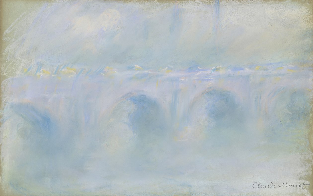Most Waterloo, 1901 (pastel) autorstwa Claude Monet