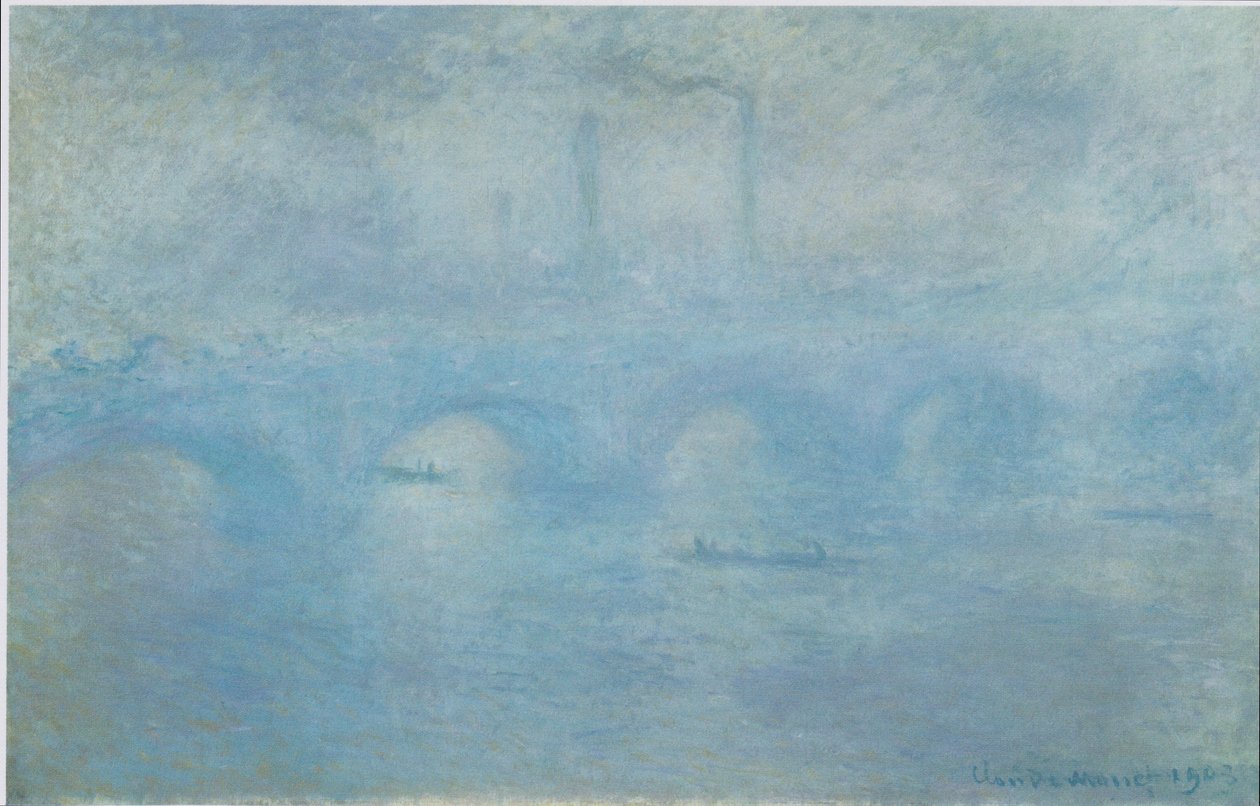 Most Waterloo autorstwa Claude Monet