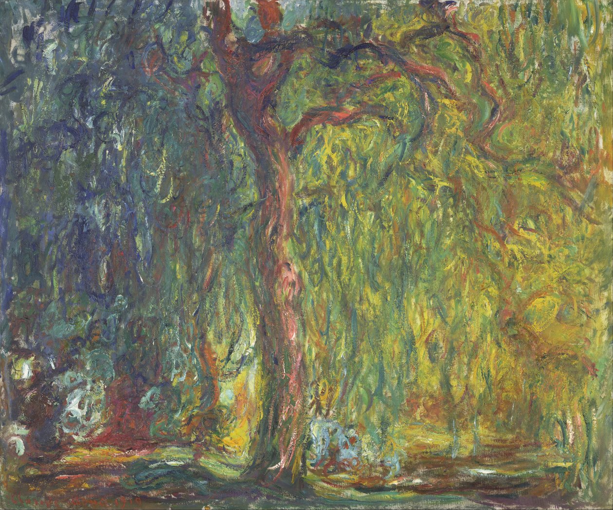 Płacząca wierzba autorstwa Claude Monet