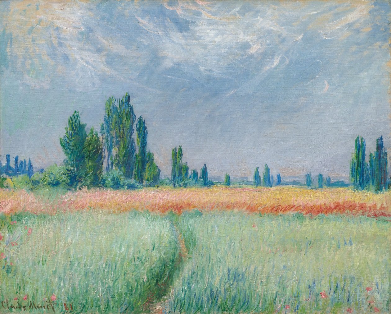 Pole pszenicy autorstwa Claude Monet