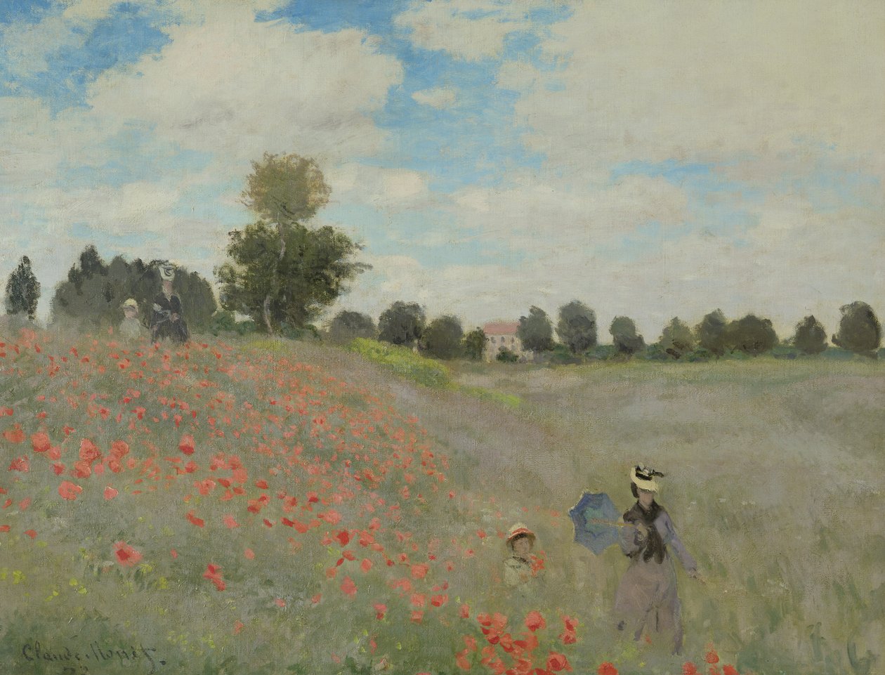 Dzikie maki, niedaleko Argenteuil autorstwa Claude Monet