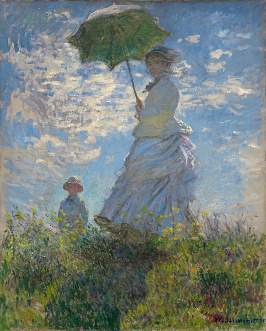 Kobieta z parasolem autorstwa Claude Monet