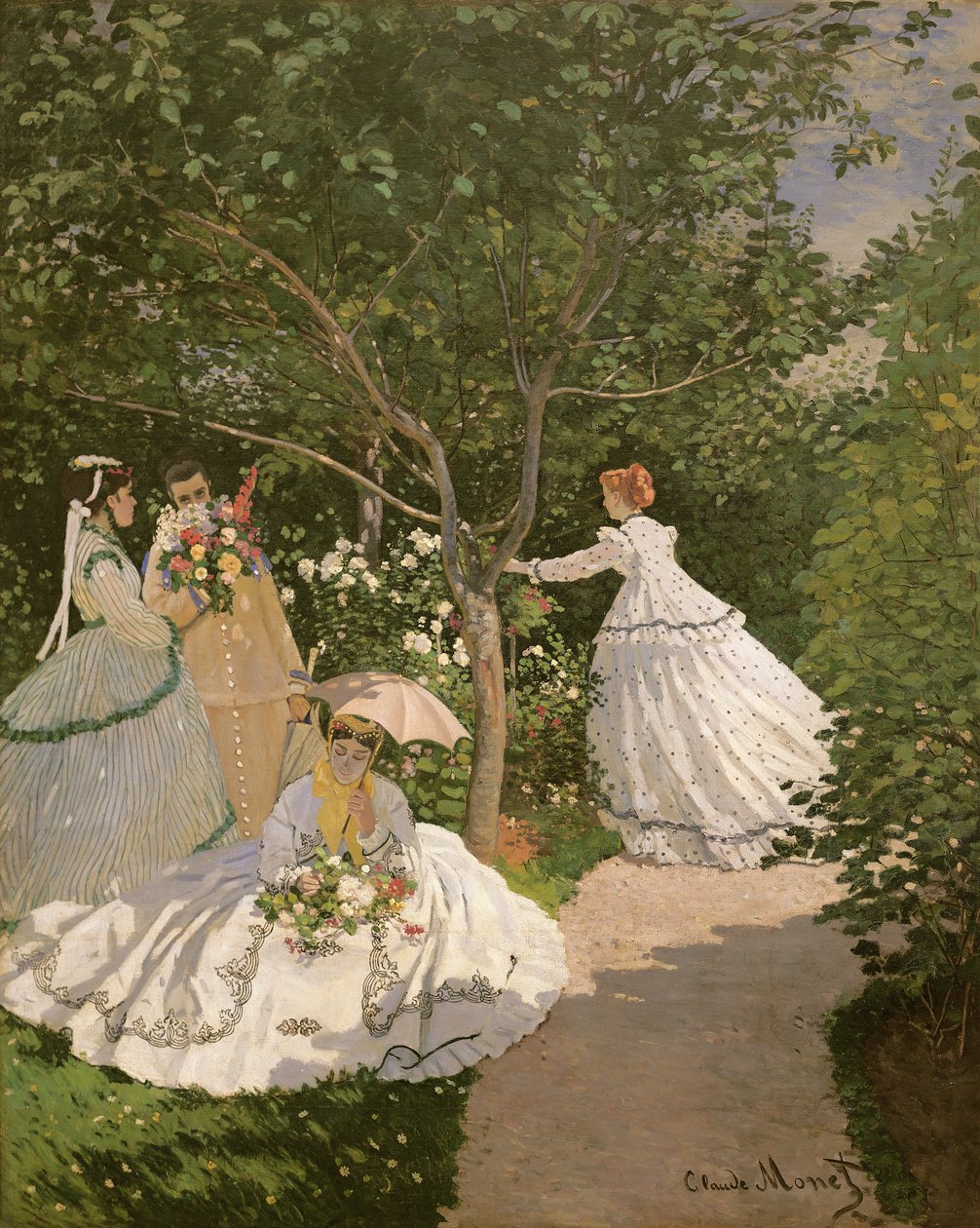 ښځې په باغ کې، 1866 پولی autorstwa Claude Monet