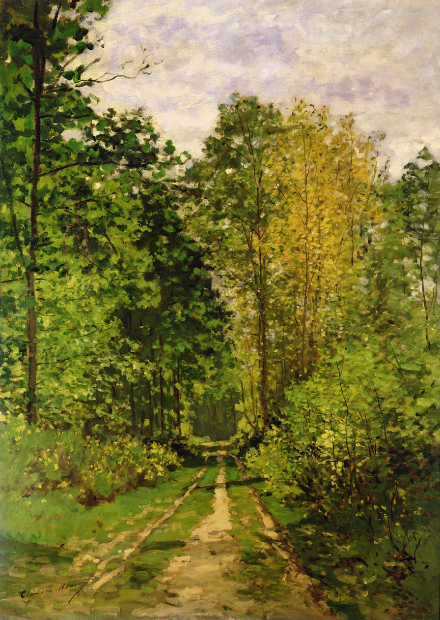 Zalesiona Ścieżka, 1865 autorstwa Claude Monet