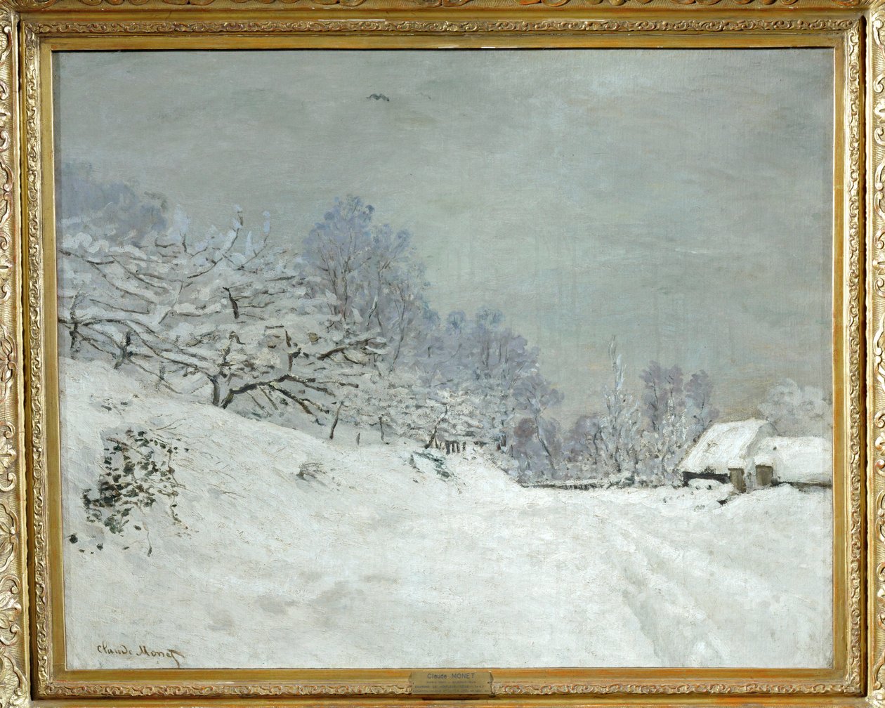 Wokół Honfleur. Śnieg ... autorstwa Claude (follower of) Monet