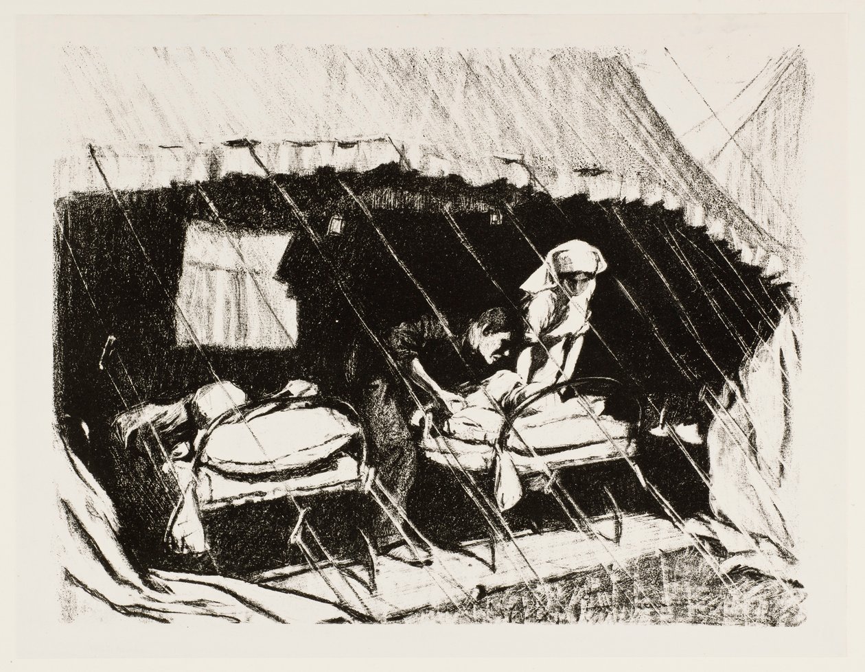 „Stacja rozliczeń cywilnych we Francji”, 1917 autorstwa Claude Allin Shepperson