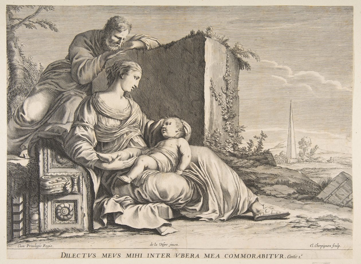 Święta Rodzina.n.d. autorstwa Claude Cherpignon