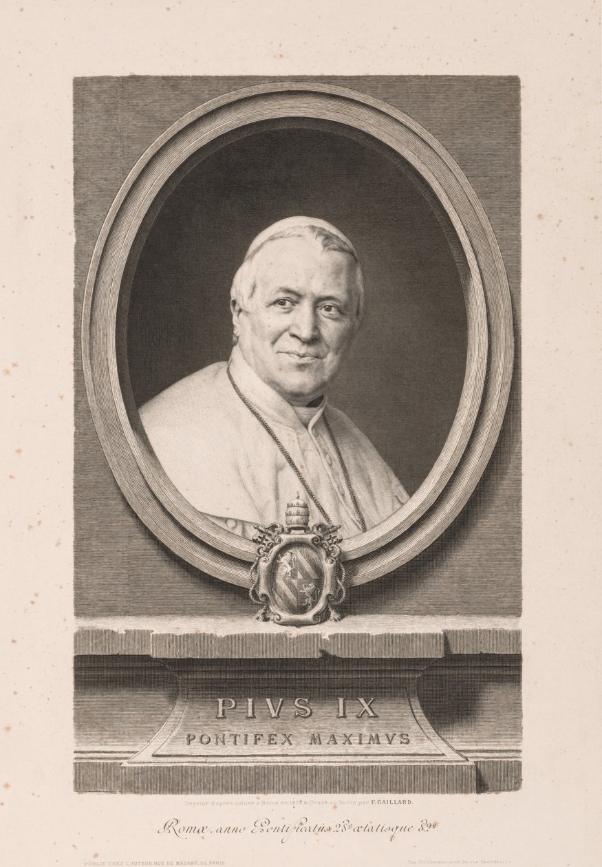 Pius IX autorstwa Claude Ferdinand Gaillard
