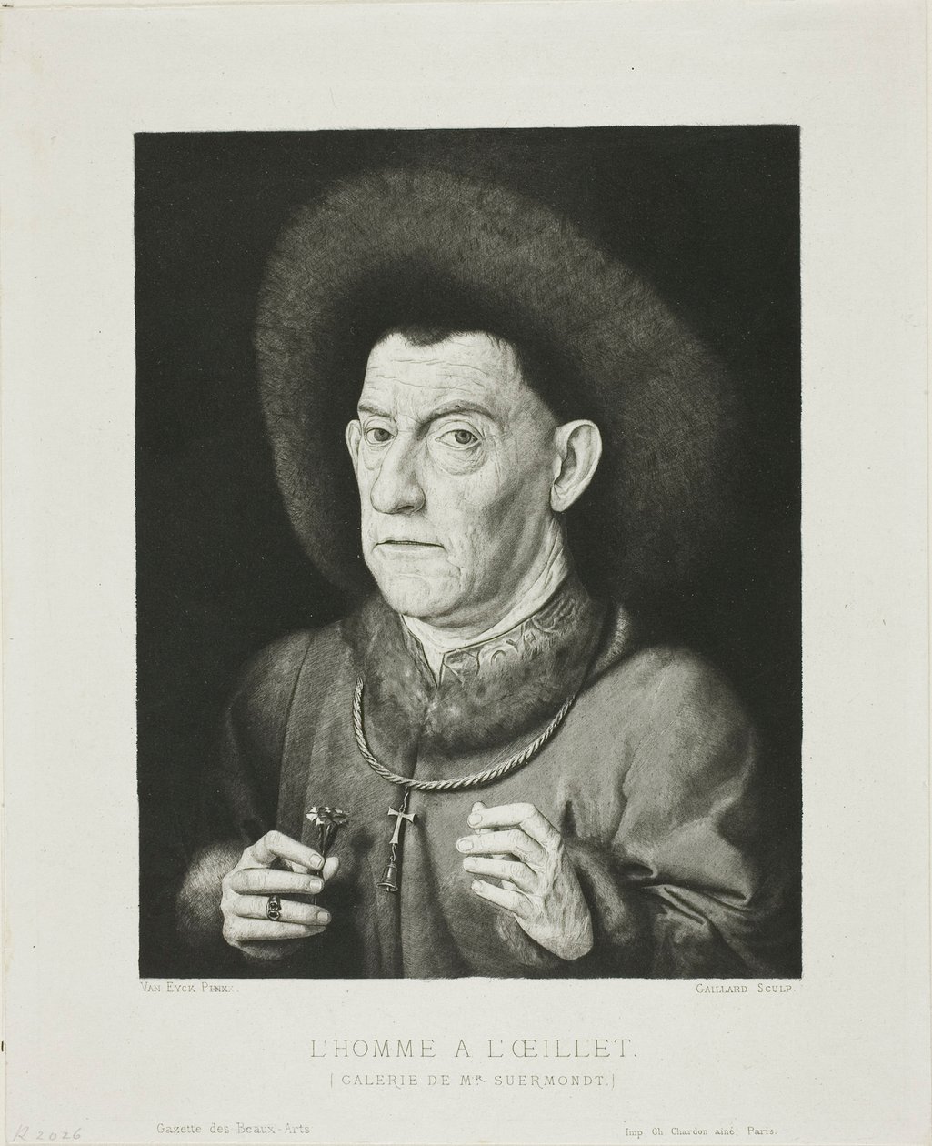 Człowiek z Różowym autorstwa Claude Ferdinand Gaillard