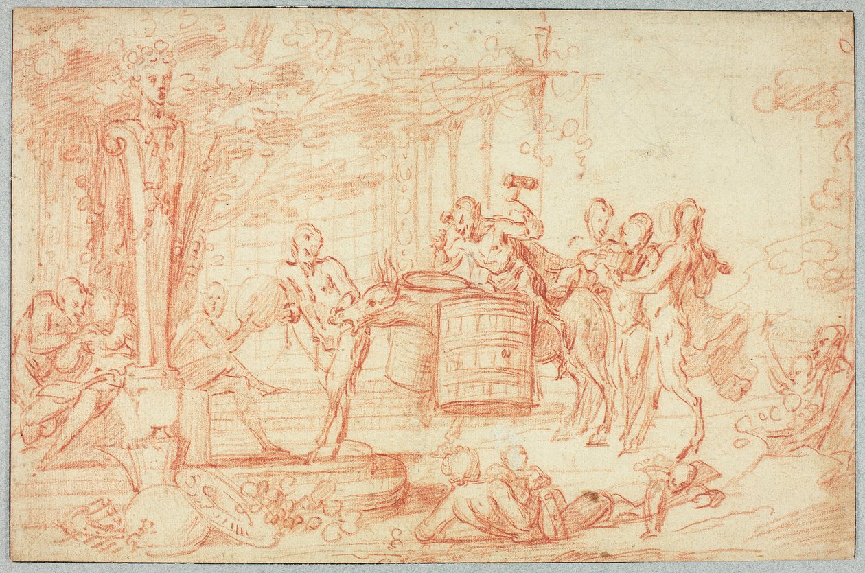 Bachanalia autorstwa Claude Gillot