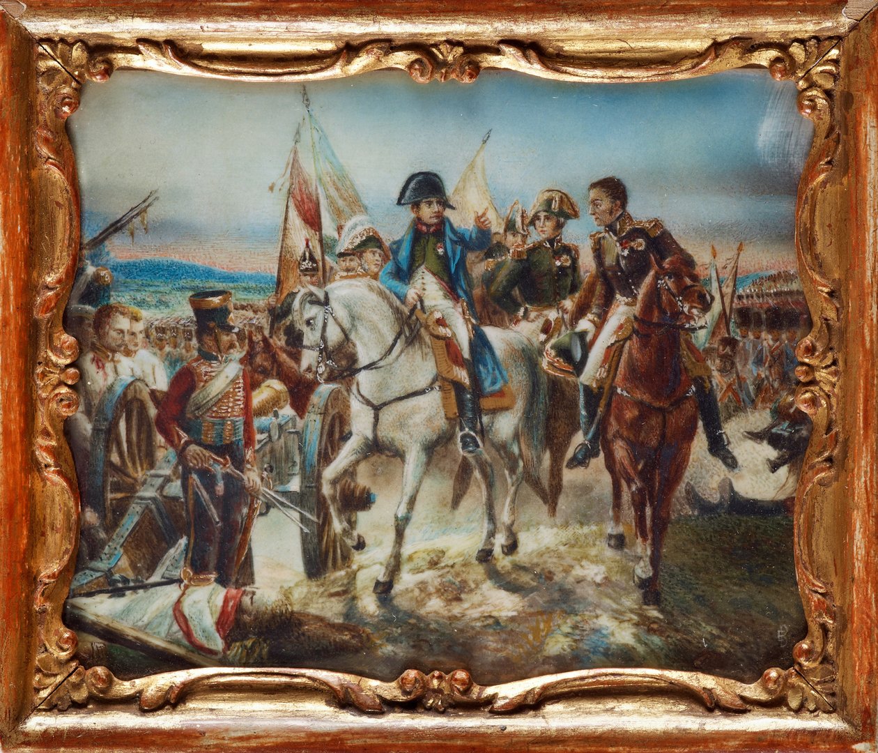 Napoleon w bitwie pod Friedland autorstwa Claude Joseph Vernet