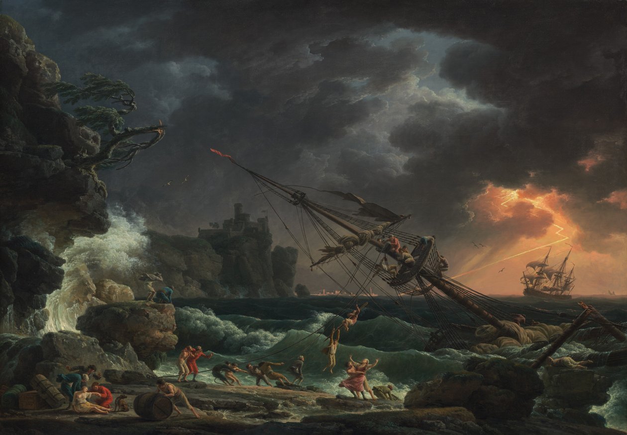 Wrak statku, 1772. autorstwa Claude Joseph Vernet
