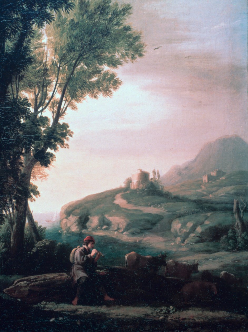 Krajobraz duszpasterski, c1620-1682 autorstwa Claude Lorrain