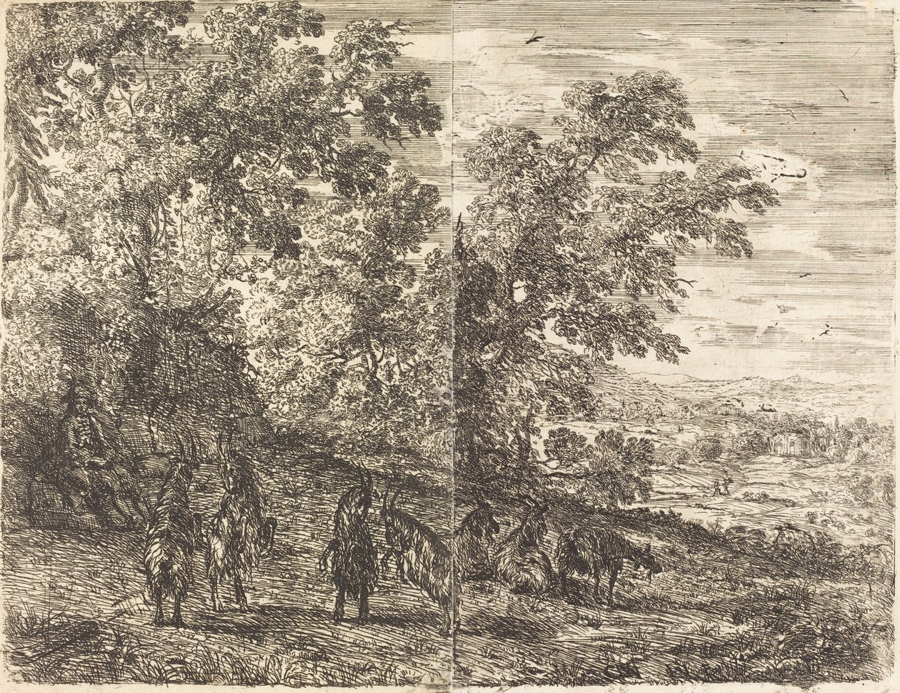 Pasterz z kozami (Les chèvres) autorstwa Claude Lorrain
