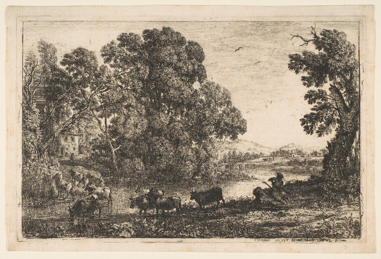 Pasterz, 1636. autorstwa Claude Lorrain