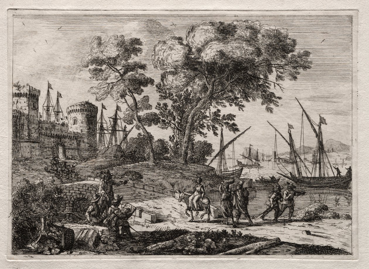 Rysownik autorstwa Claude Lorrain