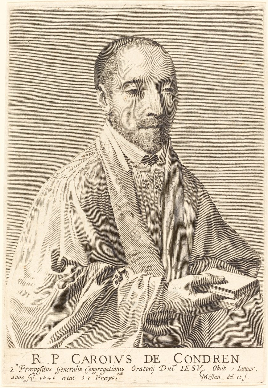 Charles de Condren autorstwa Claude Mellan