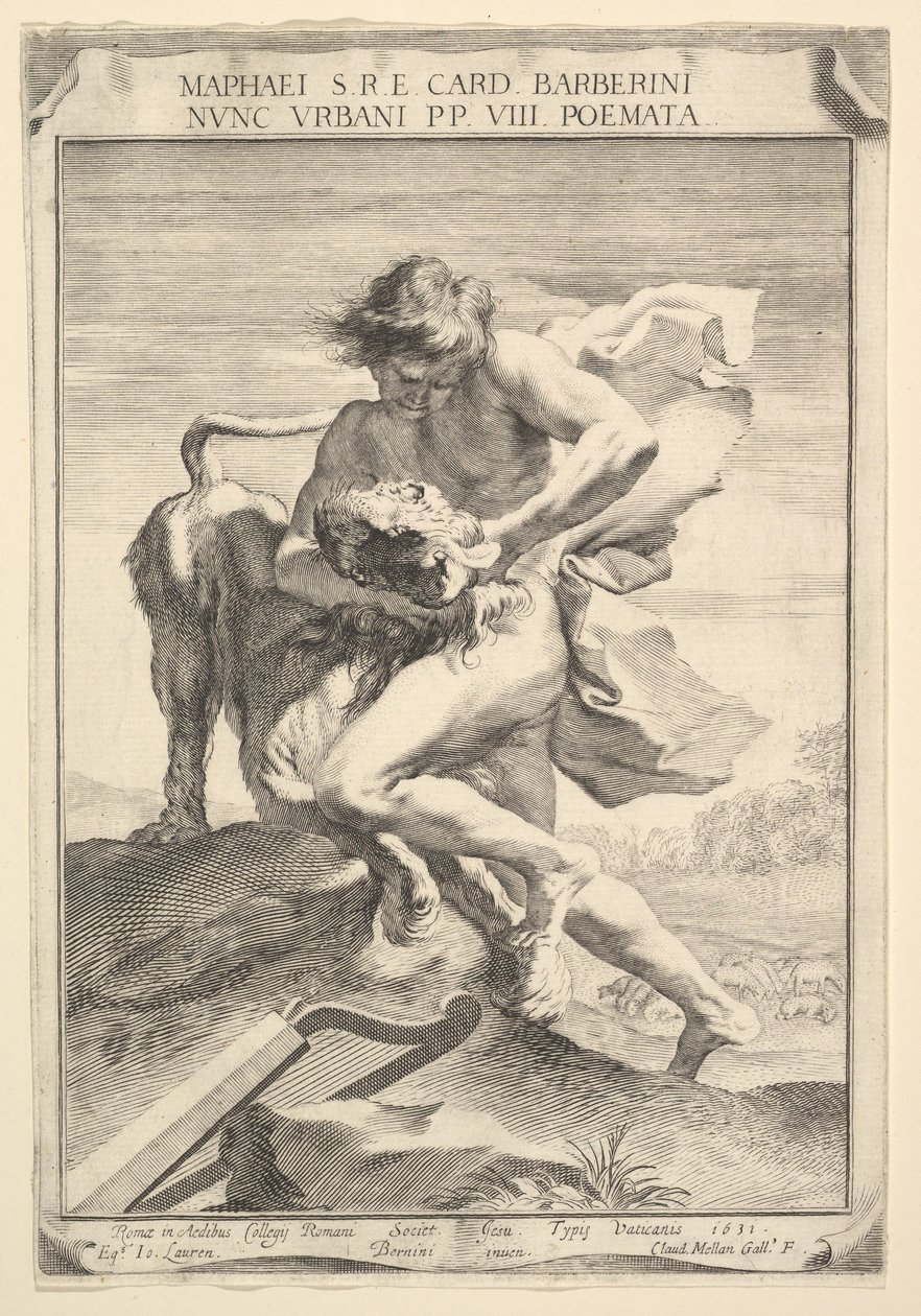 David dusi lwa, 1631. autorstwa Claude Mellan